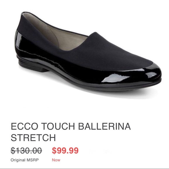 ecco black patent shoes